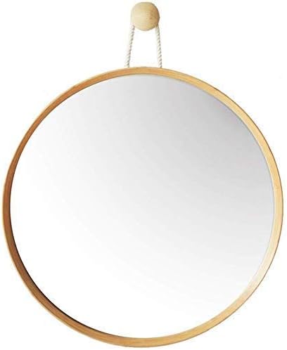 Amazon Com Daily Necessities Bamboo Circular Hanging Mirror Large