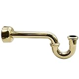 Westbrass A400-1-01 1-1/2" OD 17 Gauge P-Trap with