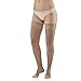 Ames Walker AW Style 48 Sheer Support 20-30 mmHg Firm Compression Open Toe Thigh High Stockings w/Top Band Nude Large