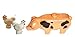 LEGO Spotted Pig, Two Chickens (Animal Minifigures)