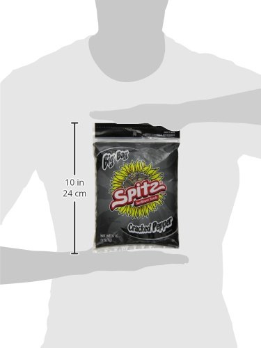 SPITZ SUNFLOWER SEEDS, CRACKED PEPPER, 6OZ BAG