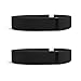 Teak Band Replacement for Fitbit Flex with Extra Security Clasp, Black, 2 Pack, Large, by Teak