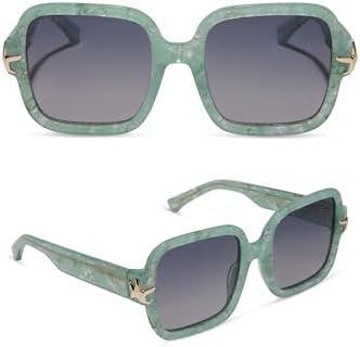 DIFF Easton Oversized Square Sunglasses for Women UV400  display picture 3