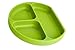 Babiere Silicone Toddler Plate – Powerful Suction Base Stays Put to Highchair – Grip Dish with Divided Sections – BPA & Toxin Free, Microwave & Freezer Safe – Free Silicone Baby Spoon – Green