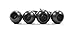 25 Pack | HTB-6057 6 inch Long Black Ball Bungee Cords