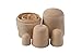 TSJ 4.5 Inch Set of 5 Unpainted Blank Wooden Russian Nesting Dolls Craft for Kids Wood Easter Eggs Painting