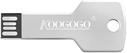 KOOGOGO KEY01 Metal Key USB Flash Drive UDP Floppy Disk Memory (32GB, Silver)