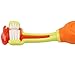 TIHOOD Three Sided Pet Toothbrush Dog Brush Addition Bad Breath Tartar Teeth Care Dog Cat Cleaning Mouth (Blue and Orange)