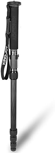 Carbon Fiber Lightweight Monopod, Papaler MP329 65"/165cm 5-section Video Professional Monopod Alpenstock with 1/4"&3/8" Convertible Screw for DSLR Camera Camcorder Ball Heads