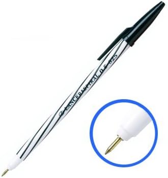 Professional Pen - Lancer Ball Pen with Modern Spiral Syle - Black 0.5mm, (Popular for College and University Especially Science, Architect, Engineer) - 50 Pens Per Box Cheap!!!