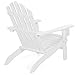 AZBRO SongSen Outdoor Wooden Fashion Adirondack Chair/Muskoka Chairs Patio Deck Garden Furniture,White