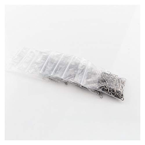 LOOEST Angelwirbel, 30 Stück, 2#-14#, Edelstahl, Angelhaken, Steckverbinder, Kugellager, Drehgelenk, Schnappstifte… – Bild 6