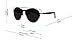 GMAT Retro Vintage Mirrored Aviator Sunglasses Metal Frame Classic Style (Black Frame Grey, Grey)