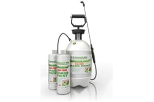 LawnLift Grass Painting Kit- Includes Professional 1 Gallon Sprayer & 64oz. (Gren) Ultra Concentrated Grass Paint Bottle = up to 5 Gallons Usable Product & Covers *up to 2000 Sq Ft. *Coverage Depends