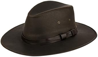 faux leather hat