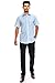 Men's Regular-Fit Solid Color Short Sleeve Dress Shirt, LIGHTBLUE Shirts (XL)