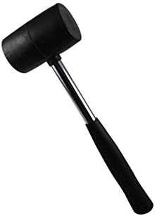 Phantomx 8oz Rubber Mallet Hammer Metal Grip Handle 7.5" Long Car &amp; Auto Tool