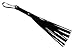 Frisky Short Suede Flogger, Black