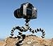 Case Star Black & White Octopus Style Portable and adjustable Tripod Stand with Mount / Holder for iPhone, Cellphone 4/4S/5 ,Camera with Case Star Velvet Bag