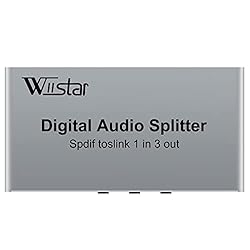 Wiistar Digital Optical Audio Splitter 1 in 3 Out