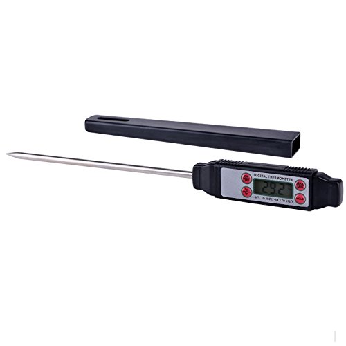 Goforbe Instant-read Digital Cooking Thermometer for All Food,Meat,Candy and BBQ(black)