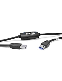 Plugable USB 3.0 Windows Cable de transferencia para Windows 10, 8.1, 8, 7, Vista, XP. Incluye Bravura fácil computadora sincronización Software para Upgrade y la migración