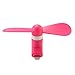 Pandawell 8-pin Lighting Mobile Phone Fan Portable Dock Cool Cooler Rotating Fan for Apple iPhone 6S / 6S Plus / iPhone 6 / 6 Plus / iPhone SE / 5S - Pink