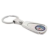 Champled ALFA Romeo Emblem Keychain Keyring Logo Symbol Sign Badge Personalized Custom logotipo Quality Metal Alloy Nice Gift for Man Woman