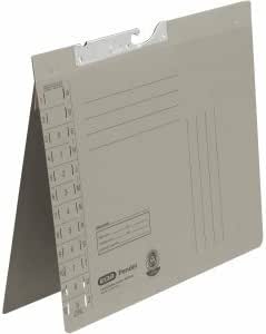 Elba - Archivador Colgante (50 Unidades, cartón Manila), Color Gris