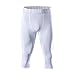 saraca core Men Youth Compression 3/4 Capri Pants Basketball Soccer Football Tights Running Leggings Shorts（WhiteC,Large