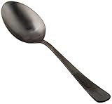 Mercer Culinary 18-8 Stainless Steel Plating Spoon, 9 Inch, Black