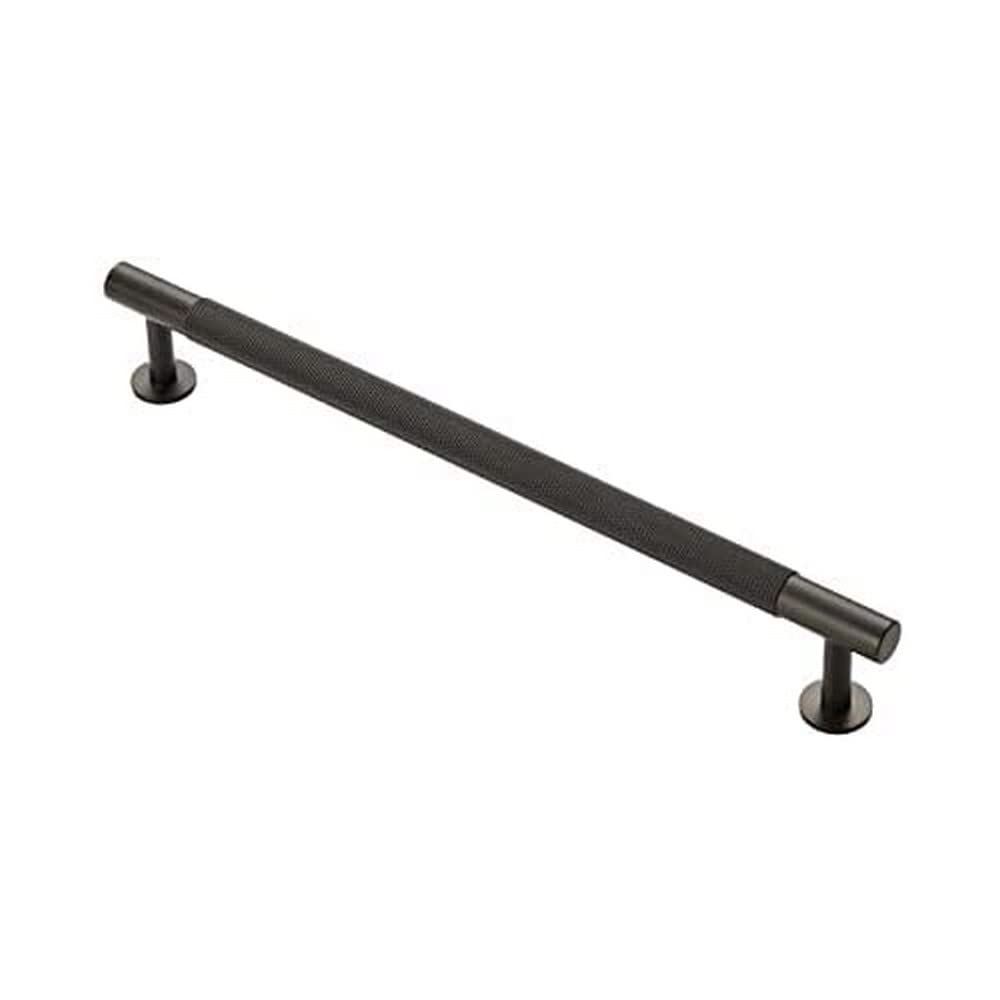 Carlisle Brass Knurled Pull Handle – 224mm Antique Brass Cupboard & Drawer Handle - Antique Brass
