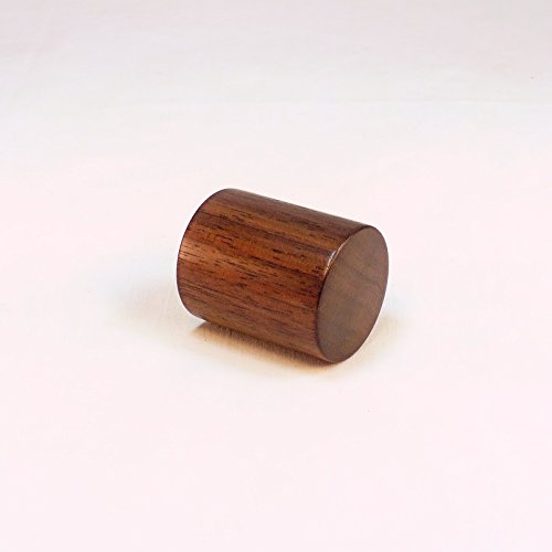 Lamp Finial, Black Walnut, Drum Pattern 7