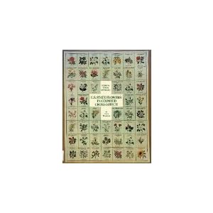 U. S. State Flowers in Counted Cross Stitch