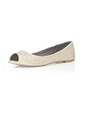 Women's PARK AVENUE Lace Peep Toe Ballet Flats by Dessy
