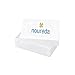 Noureda 14K White Gold Stud Earring Aprx 3 Carat Total Weight, 6mm Each Princess Cut Simulated Diamond Earring. Set on Prong Setting & Friction Style Post