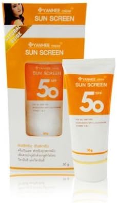 Yanhee Hospital Cream Facial Sun Screen with Glutathione Spf 50 Pa+++ 30 G. [Get Free Tomato Facial Mask]N387
