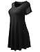 ALL FOR YOU Women's Short Sleeve Flare Tunic Made in USA