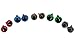 BESTCYC 1box(75pcs) 10MM 5Color Plastic Safety Eyes and Noses Set for Teddy Bear Doll Animal Puppet Crafts