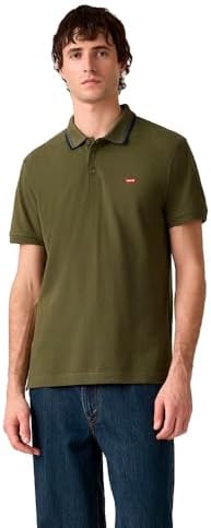 Levis Hm Polo Listra de Ponta em Madeira Azeitona
