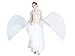 Dance Fairy Belly Dance White Colorful Yarn Iridescent Isis Wings