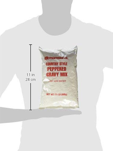 Morrison's Country Style Peppered Gravy Mix 1 1/2 Lb. Just Add Water - Large & Small Batch Instructions (Pack of 5)