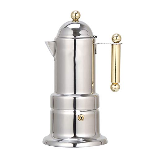 Dreamyth-Winter Coffee Pot,Stainless Steel Moka Espresso Coffee Latte Maker Percolator Stove Top Pot