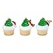 Whimsical Christmas Feet and Hats Cupcake Rings - 24 pc