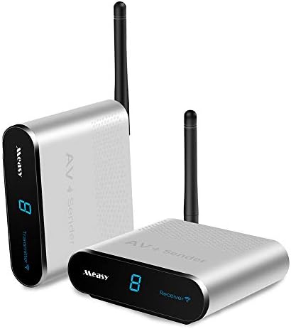 Urstory1 AV530 5.8GH 8 Channel Wireless Shared Audio Video AV SD TV Sender Transmitter & Receiver IR Remote 1000feet Transmission Range Go Through Wall TV Signal Accessory(AU)