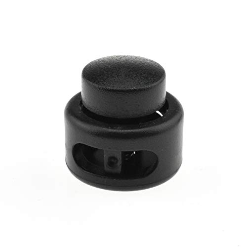 image for HAO PRO Cord Locks Stoppers Toggles Double Holes Heavy Duty Spring No 