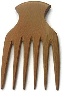 Plai Na Natural Wood Comb Afro Pick Handmade For Thick And Curly Hair