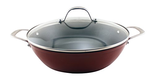 BergHOFF Light Cast Iron 12" Red Braiser 1 BergHOFF Light Cast Iron 12" Red Braiser