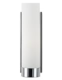 Linea di Liara Elina Wall Sconce One Light Bath Vanity Lamp Polished Chrome with Frosted Glass Shade LL-WL301-PC (Misc.)