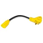 RV Power Cord Adapter: 15 Amp Female to 30 Amp Male Dogbone/Pigtail